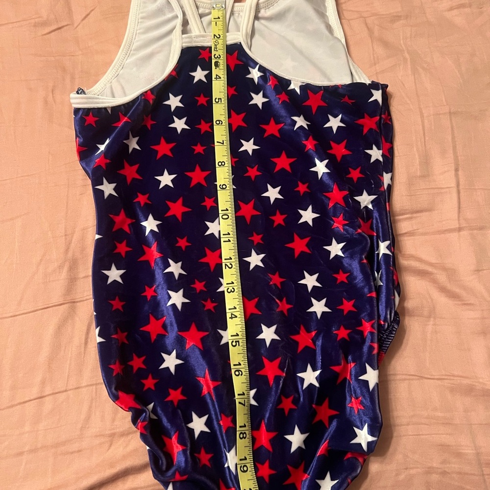 Navy Star Print One-Piece Swimsuit - Red & White Stars - Picture 16 of 16